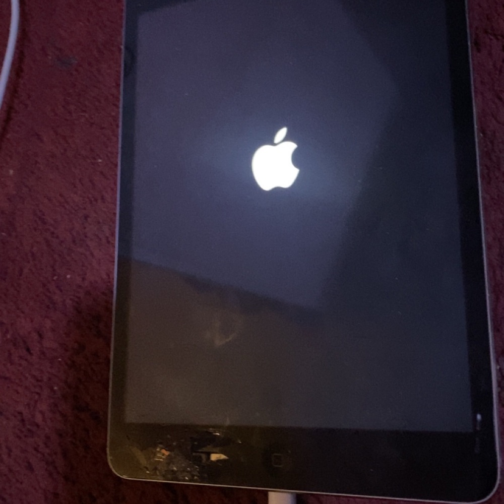 Apple Tablet with Black Display